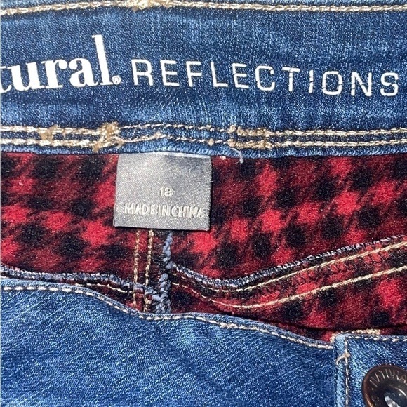 Natural Reflections flannel lined jeans. Size 18 EUC - Picture 4 of 7